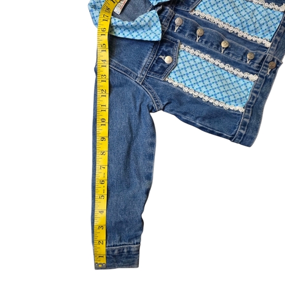 Disney Frozen Handpatched George Jean Jacket Toddler Girl Size 4-5 - Picture 11 of 13
